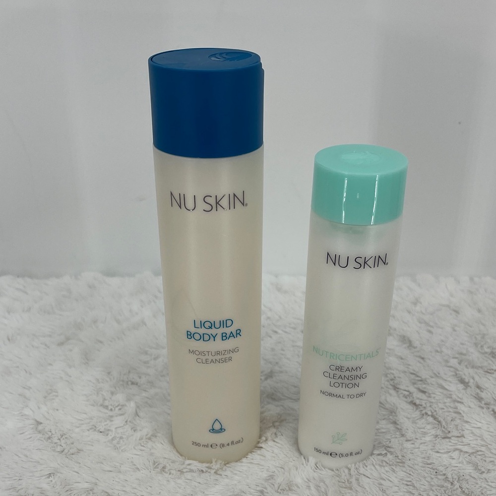 NU SKIN Liquid Body Bar and Creamy Cleansing Lotion Duo NEW NEVER OPENED